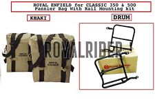Produktbild - Royal Enfield Basket Pair, Khaki & Drum Assembly Kit für Classic 350 & 500