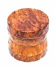 Wood and aluminum grinder 50 mm 4 parts Grinder Spice mill Exp 🇫🇷