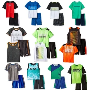 Boys Shorts Set Athletic Toddler Boy Activewear Outfit Set Regular Fit Lot Pack - Picture 1 of 16