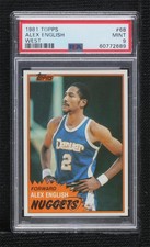 1981-82 Topps Alex English #68W PSA 9 MINT HOF
