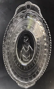 EAPG ADAMS CO. PA MINERVA OVAL PICKLE DISH 1881-1885 "LOVES REQUEST IS PICKLES" - Picture 1 of 10