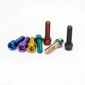 6Pcs Stainless Steel MTB Road Bike Handlebar Stem Riser M5*18mm Screw Bolt OZ - Picture 1 of 15