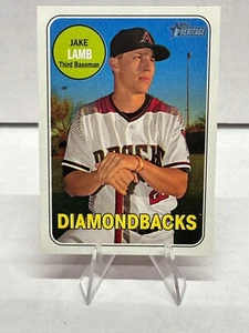 2018 Topps Heritage Baseball Card #384 Jake Lamb Arizona Diamondbacks - Picture 1 of 2