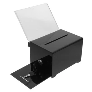 Voting Box with Lock Donation Box for Fundraising Suggestion Box Ballot Comment - Picture 1 of 12