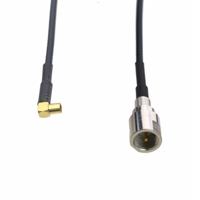 RF Cable FME male to MMCX Female elbow RG316 6"~10FT pigtail for GPS TV antenna - Image 1 of 4