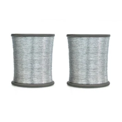 Metallic Zari Thread for Embroidery Sewing and Jewelry Making 0.1 MM Pack of 2 - Image 1 of 4
