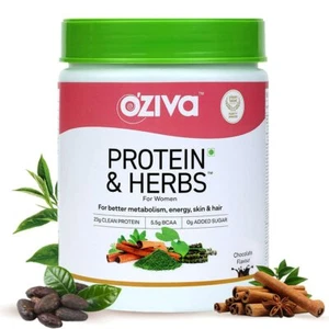  OZiva Protein & Herbs, Women, (Natural Protein Powder with Ayurvedic Herb 500g - Picture 1 of 4