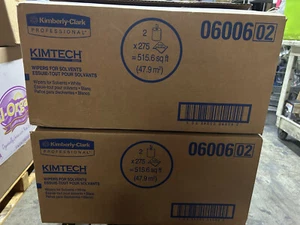 4 rolls Kim Tech Wipers for Solvents 6006 white 275 sheets ea Kimberly Clark - Picture 1 of 4