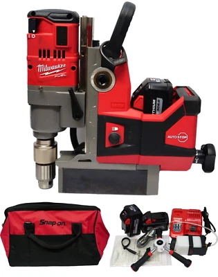 Milwaukee M18 Brushless Magnetic Drill Press 1-1/2" 2788-20 + 2 Batteries 8Ah - Image 1 of 4