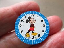 VINTAGE DISNEY MICKEY MOUSE SWISS PHINNEY WALKER WATCH FACE SPARE REPAIR BLUE