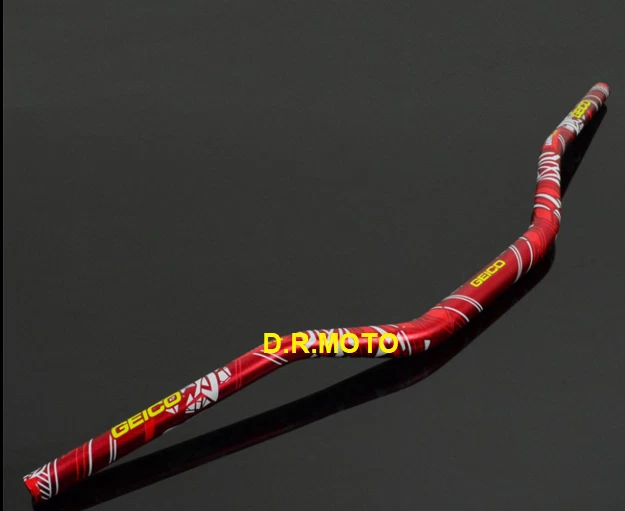 MANUBRIO STERZO 28 mm moto ROSSO made in italy universale pit bike moto scooter - Immagine 1 di 1