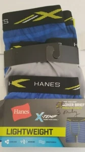 Hanes X-Temp Lightweight Boy's MEDIUM 10-12 Boxer Briefs underwear - 3pk - Picture 1 of 4