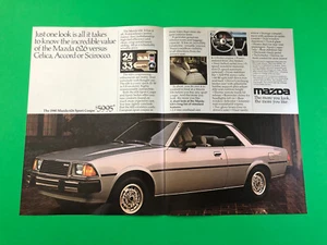 1980 MAZDA 626 ORIGINAL VINTAGE PRINT AD ADVERTISEMENT 2 PAGE - Bild 1 von 1