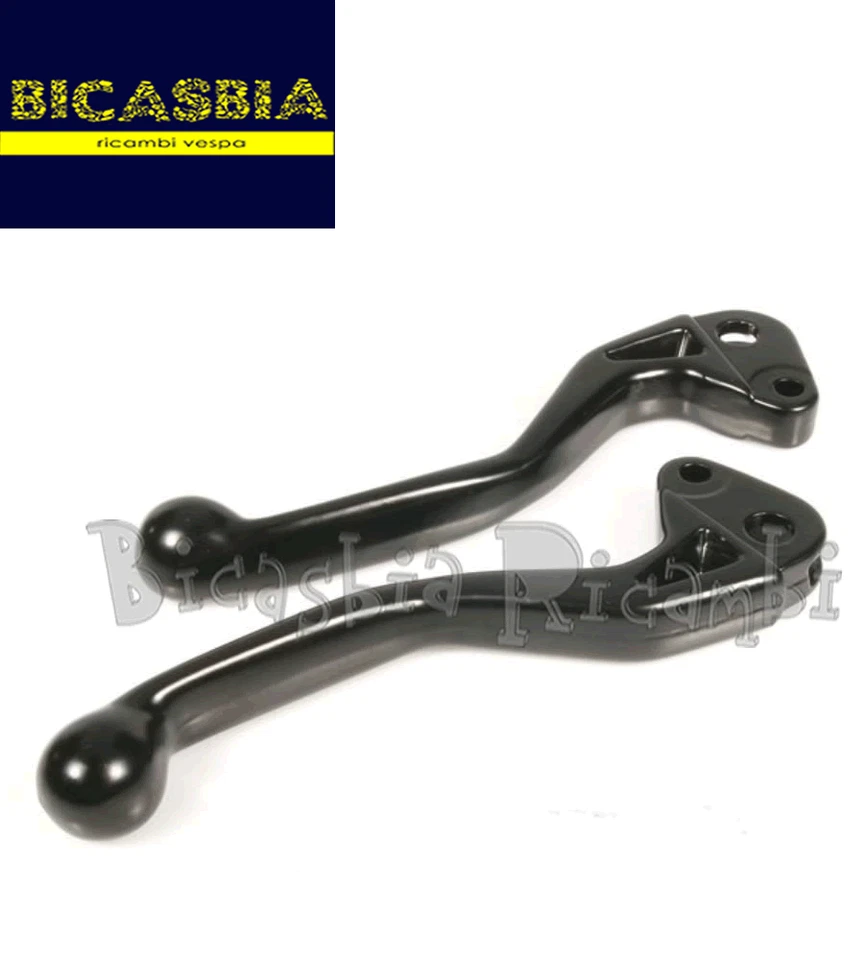 0072 - COPPIA LEVE NERE IN FERRO VESPA 50 125 PK S XL V N RUSH