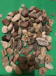 River rocks for tumbling Most From Bogue Chitto River 8 Pounds Mixed Rocks Nola - Picture 1 of 6