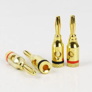 40pcs Speaker Male Connector For Audio Jack Wire Banana Plugs Quick Connect Ends - Picture 1 of 9