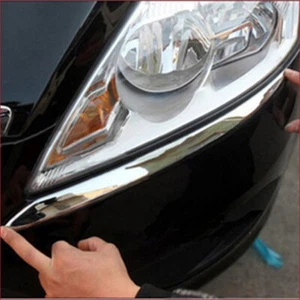 For Ford Focus 2 2009~2011 Chrome Front Head light lamp Eyebrows Trim - Bild 1 von 6