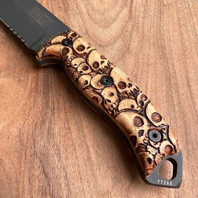 Básculas para cuchillo ESEE-5/6 CALAVERAS DE ARCE MACIZO | hecho a medida en EE. UU. Foto 1 de 4