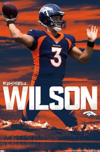 Russell Wilson - Denver Broncos - QB - Licensed NFL Poster - 22 in x 34 in - Picture 1 of 2