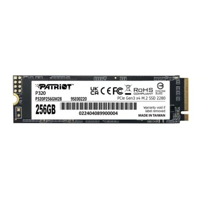 Patriot P320 256GB SSD 2280 M.2 PCIe Gen3 x4 NVMe 1.3 Internal SSD For PC/Laptop - Image 1 of 4
