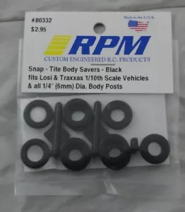Snap-Tite Black Body Savers (fits 1/4" & 6mm Body Posts) by RPM RPM80332 - Picture 1 of 1