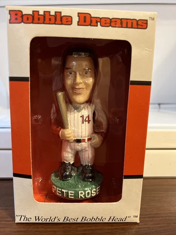 Pete Rose 2002 Cincinnati Reds Bobble Dreams Sports Collectors Bobblehead NIB Cover