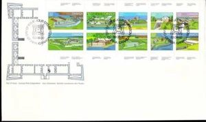 Canada FDC 1983 sc#992a Canadian Forts-1, full pane of 10 - Picture 1 of 1