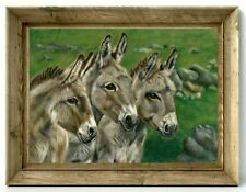 Original Donkey Art Print Animal Picture By Tracey Earl A4 (11.7×8.3) Unframed