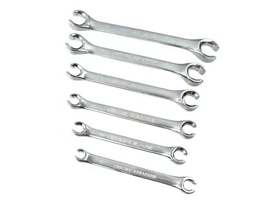 JUEGO 6 LLAVES PARA RACORS,RACORES TUBOS DE FRENO 8x10 A 16x18 MM - Imagen 1 de 3