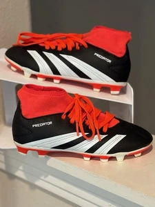 Adidas Predator FG Club Sock Firm Ground Soccer Cleats IG7742 Youth Size 2.5 Y - Picture 1 of 11