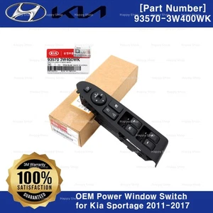 Genuine OEM Power Window Switch 935703W400WK for Kia Sportage 2011-2017 - Picture 1 of 3