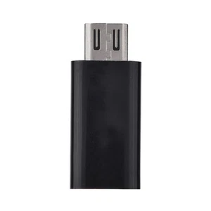 (Black)2in 1 Micro USB Male To USB 3.0 Type-C Female Adapter Converter Sync - Afbeelding 1 van 7