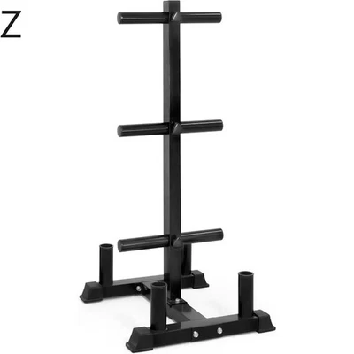 CAP Barbell Olympic Parachoques Placa Árbol Estante con 6 Postes de Placa de Peso Z Foto 1 de 4