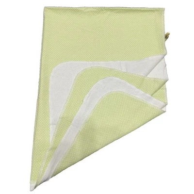 Manta receptora Carter's verde lima punto blanco franela algodón Foto 1 de 4