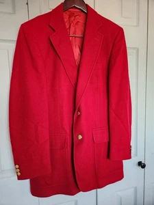 Ritner's The Greenbrier The Breakers Boca Raton Red Suit Coat 41" Chest Gold - Picture 1 of 16