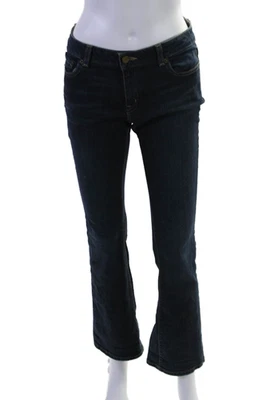 Pantalones de mezclilla Michael Michael Kors para mujer lavado oscuro tiro bajo bootcut azul talla 4S Foto 1 de 4