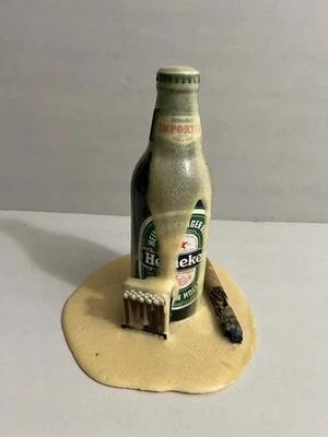 Переполненная художественная бутылка Heineken реквизит рекламная пивная бутылка спички для сигар - Изображение 1 из 4