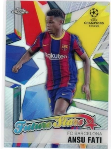 2020-21 Topps Chrome UCL - Future Stars Ansu Fati #FS-AF - Picture 1 of 2