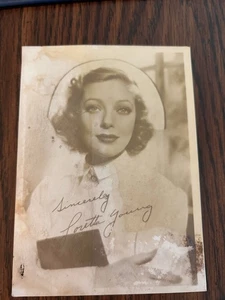 LORETTA YOUNG VINTAGE 5 X 7 PHOTO - Picture 1 of 1