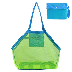 Bolsa de playa de malla extra grande almacenamiento multiusos para juguetes de playa toallas y san... - Imagen 1 de 4