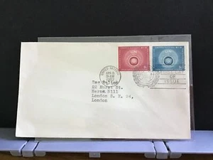 United Nations 1957 New York England 1st Day Issue stamps cover R31184 - Picture 1 of 2