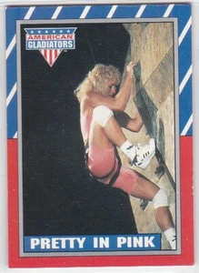 M) 1991 Topps American Gladiators tarjeta coleccionable #45 bonita en rosa - Imagen 1 de 2