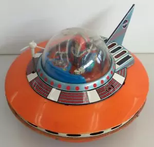 Yoshiya Tin Toy Flying Saucer UFO F/S FEDEX - Picture 1 of 19