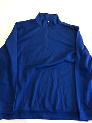 Sudadera de golf IZOD para hombre extra grande azul real polar 1/4 cremallera pulóver polar Foto 1 de 4