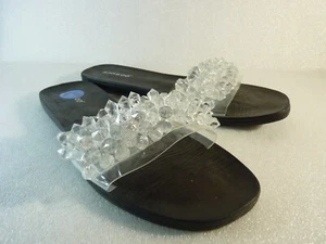 BAmboo Women Shoes sandals Flat Clear Slide Size 7.5 SKU 10697 - Picture 1 of 6