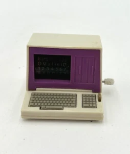 Vintage 80s 90s Barbie Purple Desktop Computer All In One Personal PC Wined Up - Picture 1 of 4