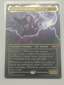 Zurgo Stormrender - 0010 - Tarkir Dragonstorm - FOIL Mythic NM/M - MTG - Picture 1 of 3
