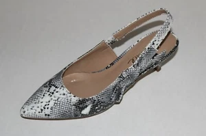NANETTE LEPORE SNAKESKIN EMBOSSED PUMP 7.5M - Picture 1 of 6