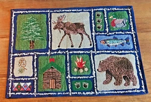 Home Classics Tapestry Bear Moose Lodge Placemat Cabin Decor - Picture 1 of 4