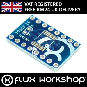 5pcs TSSOP16 SOIC16 Chipset Breakout Adapter Board 2.54mm Proto Flux Workshop - Picture 1 of 6